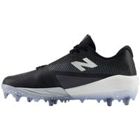 New Balance Men's Fuel Cell COMPv4 Low Molded Baseball Cleats, White/Silver