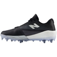 New Balance Men's Fuel Cell COMPv4 Low Molded Baseball Cleats, Black/White