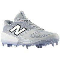 New Balance Men's Fuel Cell COMPv4 Low Molded Baseball Cleats, Grey/White