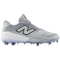 New Balance Men's Fuel Cell COMPv4 Low Molded Baseball Cleats, Grey/White