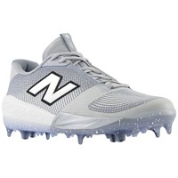 New Balance Men's Fuel Cell COMPv4 Low Molded Baseball Cleats, Grey/White