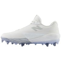 New Balance Men's Fuel Cell COMPv4 Low Molded Baseball Cleats, White/Silver