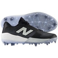 New Balance Men's Fuel Cell COMPv4 Low Molded Baseball Cleats, White/Silver
