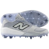 New Balance Men's Fuel Cell COMPv4 Low Molded Baseball Cleats, Grey/White