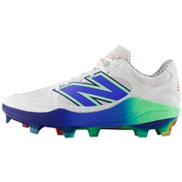 New Balance Men's Fresh Foam 3000v7 Low Molded Baseball Cleats, White/Navy