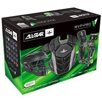 All Star MVP Pro Adult Catcher's Set, Black/Orange