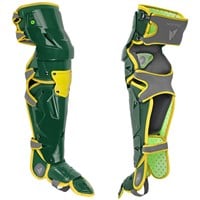 All Star MVP Pro Adult Catcher's Set, Dark Green/Gold