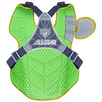 All Star MVP Pro Adult Catcher's Set, Navy/Gold