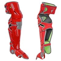 All Star MVP Pro Adult Catcher's Set, Scarlet/Graphite