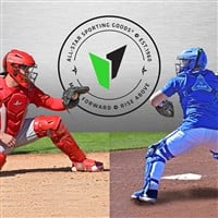 All Star MVP Pro Adult Catcher's Set, Scarlet/Graphite