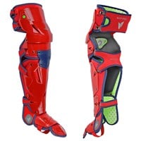 All Star MVP Pro Adult Catcher's Set, Scarlet/Navy
