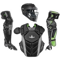 All Star MVP Pro Adult Catcher's Set, Black/Graphite