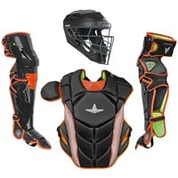 All Star MVP Pro Adult Catcher's Set, Black/Orange