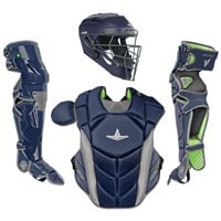 All Star MVP Pro Adult Catcher's Set, Navy/Graphite