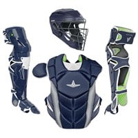 All Star MVP Pro Adult Catcher's Set, Navy/White