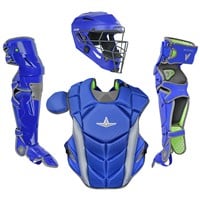 All Star MVP Pro Adult Catcher's Set, Royal/Graphite