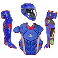 All Star MVP Pro Adult Catcher's Set, Royal/Scarlet