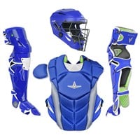 All Star MVP Pro Adult Catcher's Set, Royal/White