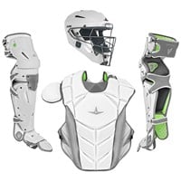 All Star MVP Pro Adult Catcher's Set, White/Graphite