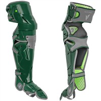 All Star MVP Pro Adult Leg Guards, Dark Green/Grey