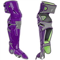 All Star MVP Pro Adult Leg Guards, Purple/Grey