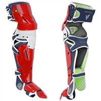 All Star MVP Pro Adult Leg Guards, Red/White/Blue