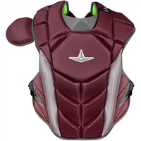 All Star MVP Pro Adult Chest Protector, Maroon/Grey