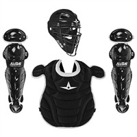 All Star Youth Future Star Fastpitch Catcher's Set, Black/White