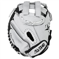All Star Future Star Fastpitch Catcher's Glove, White/Black