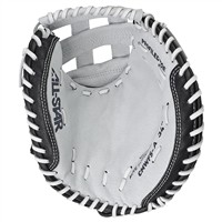 All Star Future Star Fastpitch Catcher's Glove, White/Black