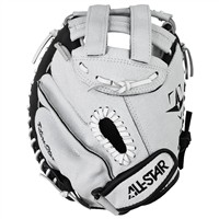 All Star Youth Future Star Fastpitch Catcher's Glove, White/Black