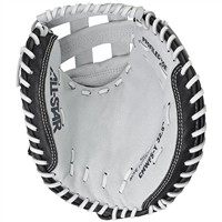 All Star Youth Future Star Fastpitch Catcher's Glove, White/Black