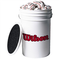 Wilson Exclusive A1010S Blem 30-Ball Baseball Bucket Combo, z-white-v