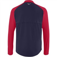 Mizuno Men's Game Time Hitting Jacket, Navy/Red