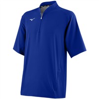 Mizuno Men's Game Time Short Sleeve Hitting Jacket, Royal