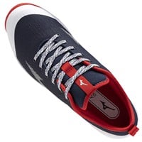 Mizuno Men's Dominant 4 Low Turf Baseball Shoes, White/Black