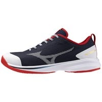 Mizuno Men's Dominant 4 Low Turf Baseball Shoes, Navy/Red