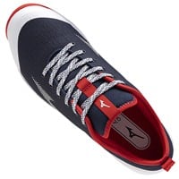 Mizuno Men's Dominant 4 Low Turf Baseball Shoes, Navy/Red