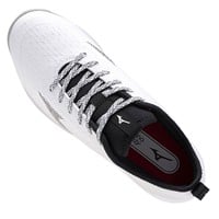 Mizuno Men's Dominant 4 Low Turf Baseball Shoes, White/Black