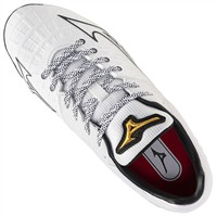 Mizuno Women's Pro FP Low Metal Softball Cleats, White/Black