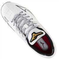 Mizuno Women's Pro FP Low TPU Molded Softball Cleats, White/Black