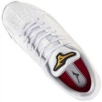 Mizuno Women's Pro FP Low TPU Molded Softball Cleats, White/Silver