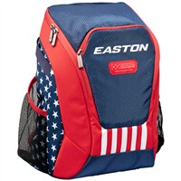 Easton Youth Dugout Backpack, Red/White/Blue