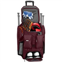 Easton 5 Tool Phenom Wheeled Bag, Maroon