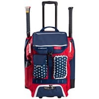 Easton 5 Tool Phenom Wheeled Bag, Red/White/Blue