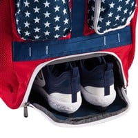 Easton 5 Tool Phenom Wheeled Bag, Red/White/Blue