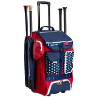 Easton 5 Tool Phenom Wheeled Bag, Red/White/Blue