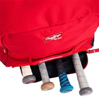 Rawlings Yadi2 Wheeled Equipment Bag, Scarlet