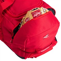 Rawlings Yadi2 Wheeled Equipment Bag, Scarlet