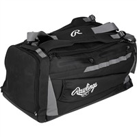 Rawlings Mach Hybrid Backpack/Duffle Bat Bag, Black